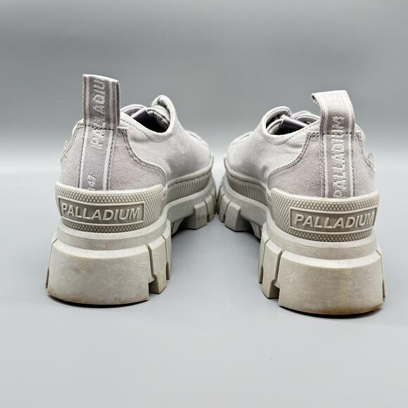 Palladium Shoes Womens 6.5 Gray Revolt Pallashock Canvas Chunky Platform Sneaker - Picture 8 of 13